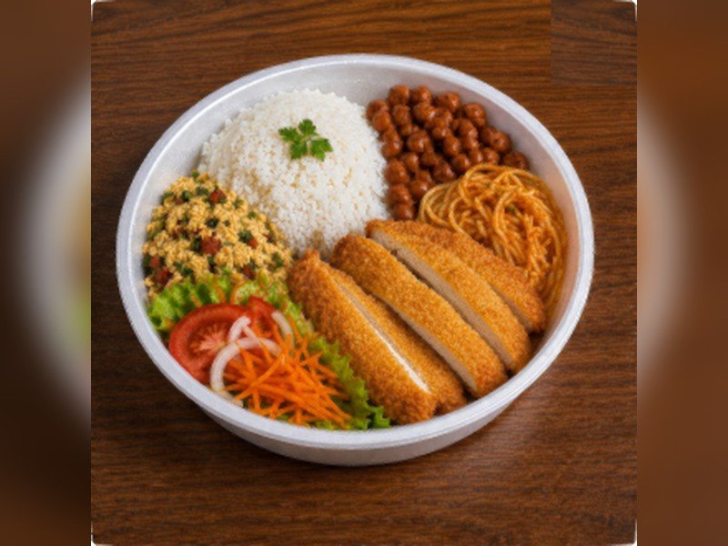 Marmita de frango empanado